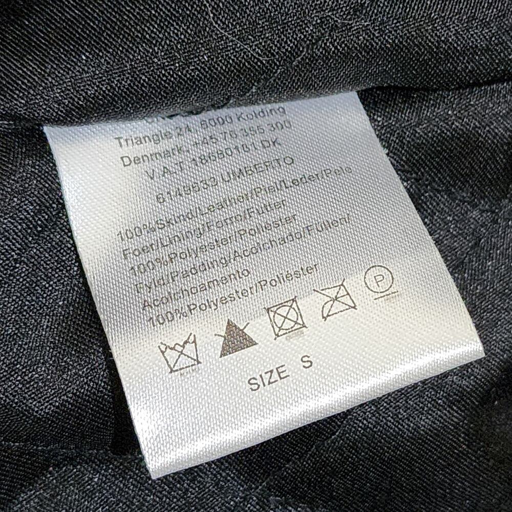 Genuine Leather Solid Contemporary Small Black Mo… - image 4